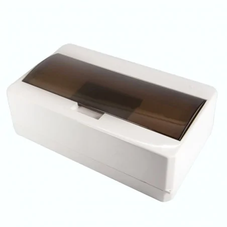 Skrzynki-elektryczne - skrzynka rozdzielcza biała z klapką na bezpieczniki 12 modułów s-12/k plastrol 