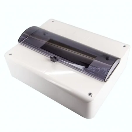 Skrzynki-elektryczne - rozdzielnica niskonapięciowa biała 12 modułowa z uziemieniem i klapką ob-12zzk karlik 