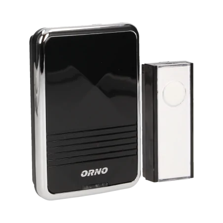 Dzwonki-do-drzwi-bezprzewodowe - dzwonek bezprzewodowy świecący 230v z learning system calypso ac or-db-qs-113 orno 