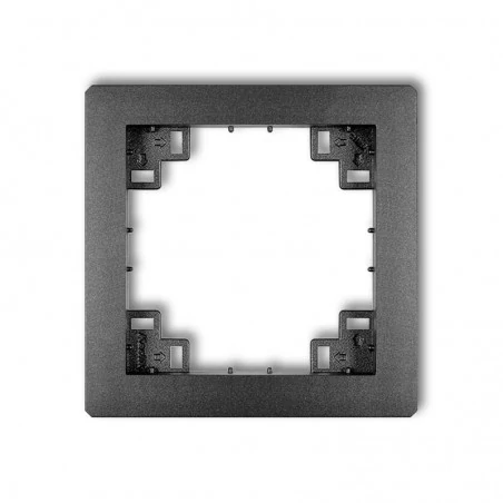Ramki-pojedyncze - ramka pośrednia grafitowa bez sitodruku 11drp deco karlik 