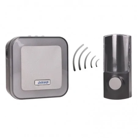 Dzwonki-do-drzwi-bezprzewodowe - dzwonek bezprzewodowy na baterie z learning system enka dc or-db-at-136 orno 