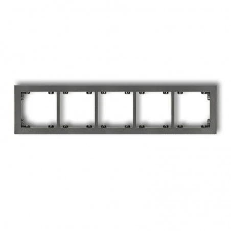 Ramki-pieciokrotne - pięciokrotna grafitowa ramka 11dr-5 deco karlik 