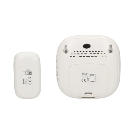Dzwonki-do-drzwi-bezprzewodowe - dzwonek bezprzewodowy bateryjny z learning system i funkcją alarmu logico dc or-db-qm-124 orno 