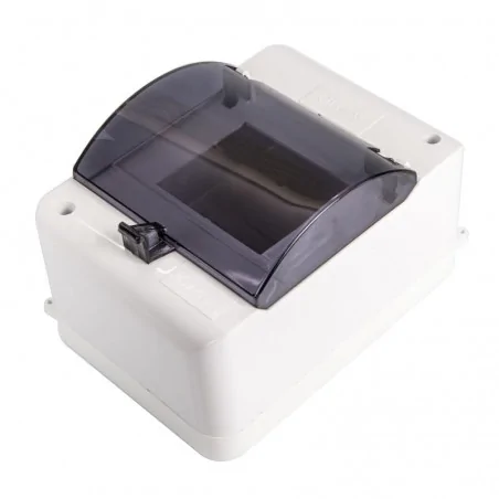 Skrzynki-elektryczne - skrzynka na bezpieczniki z klapką biała 5 modułowa ob-5k karlik 