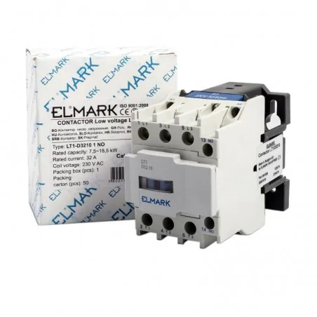 Styczniki - stycznik  32a elmark  lt1-d3210 1 no 