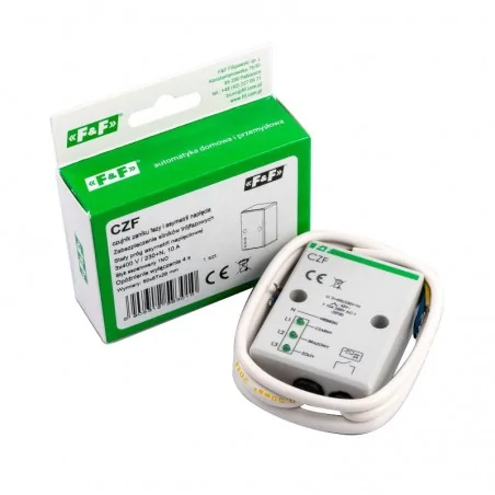 Przekazniki-kontroli-faz - czf f&f czujnik zaniku fazy i asymetrii napięcia z przewodem przyłączeniowym 