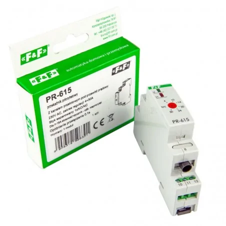 Przekazniki-i-akcesoria - przekaźnik priorytetowy z kanałem przelotowym 230v ac 40-30a pr-615 f&f 