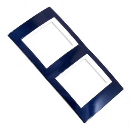 Ramki-instalacyjne - ramka uniwersalna dwukrotna pozioma błękit indygo mgu6.004.842 schneider unica viva 