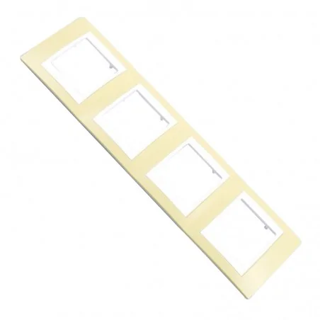 Ramki-instalacyjne - ramka na 4 włączniki pozioma zielona mgu6.008.865 (ru41v63m) zieleń oliwkowa unica viva 