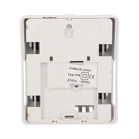 Dzwonki-do-drzwi-przewodowe - dzwonek do drzwi biały gong biton plus 230v or-dp-vd-138/w orno 