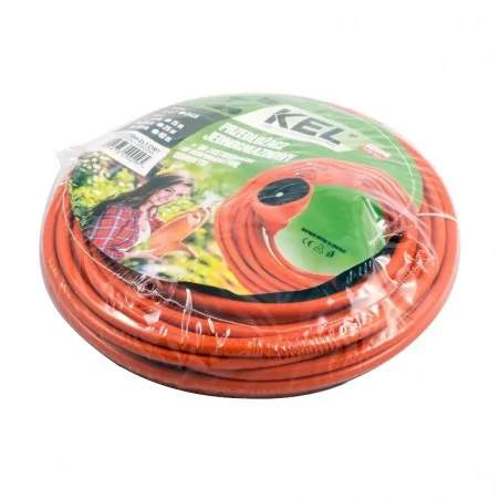 Przewody-przedluzacze-rozgalezniki - przedłużacz jednogniazdowy pomarańczowy ogrodowy 10m 2x1mm2 10a 2500w plastrol po-st/10m/2x1/omy 