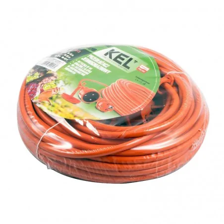 Przewody-przedluzacze-rozgalezniki - przedłużacz elektryczny pomarańczowy ogrodowy 20 metrów 1gn.z u/z  3x1.5mm2 16a 4000w plastrol po-st/z/20m 