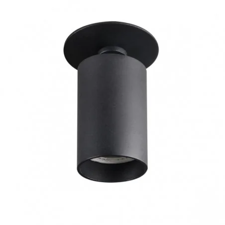 Oprawy-sufitowe - punktowa oprawa sufitowa czarna chiro dto-b gu10 kanlux 