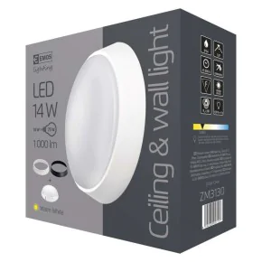 Plafony - oprawa led okrągła 14w ip54 ciepła biel emos - 1539071140 