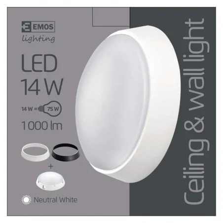 Plafony - oprawa led zewnętrzna o mocy 14w-75w 4000k 1000lm ip54 zm3230 emos 