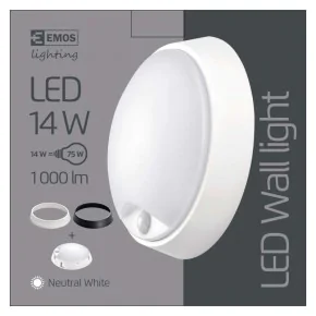 Plafony - plafoniera led z czujnikiem ruchu 14w 4000k 1000lm 10m zm3231 emos 