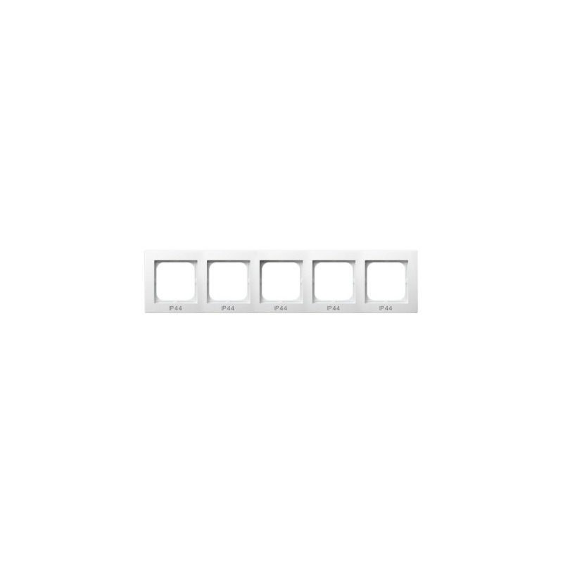 Ramki-pieciokrotne - pięciokrotna hermetyczna biała ramka ip44 rh-5g/00 as ospel firmy OSPEL 