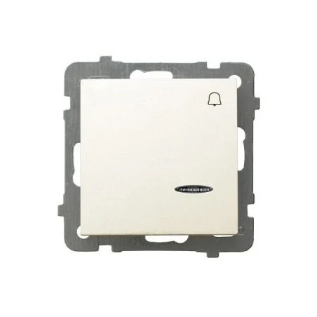 Wlaczniki-i-przyciski-dzwonkowe - przycisk dzwonkowy ecru z podświetleniem łp-6gs/m/27 as ospel 