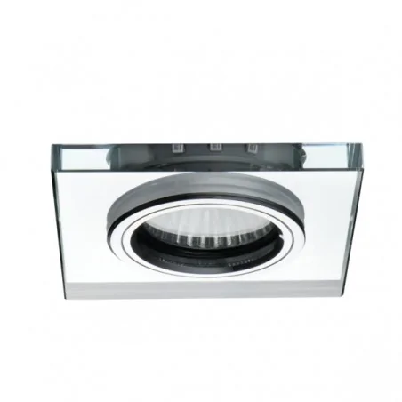 Oprawy-sufitowe - kwadratowa oprawa sufitowa srebrna z niebieskim dekoracyjnym led soren l-bl kanlux 