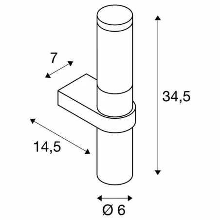 Kinkiety-ogrodowe - kinkiet ogrodowy stal nierdzewna e27 15w ip44 big nails 229182 slv 