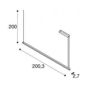 Lampy-sufitowe - lampa wisząca led biała z ciepłym światłem 3000k 65w 1800lm 2m arosa 1001944 slv 