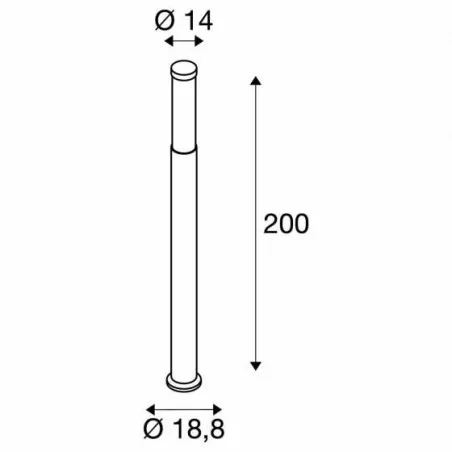 Lampy-ogrodowe-stojace - zewnętrzna lampa stojąca led antracyt ip44 3000k 50w pole parc led 1000762 slv 