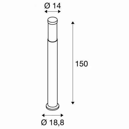 Lampy-ogrodowe-stojace - lampa ogrodowa stojąca led w kolorze antracytowym 150cm 33w ip44 3000k pole parc led 1000761 slv 