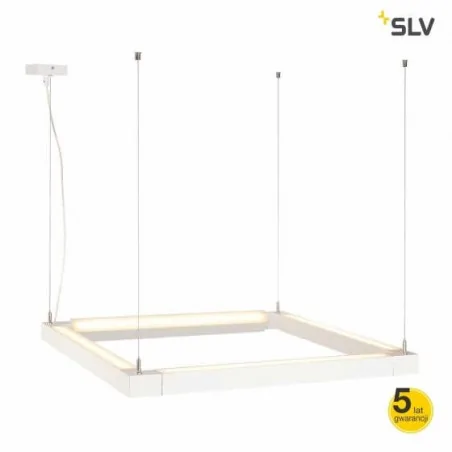 Lampy-sufitowe - lampa wisząca sufitowa 2 obrotowe źródła 54w 3000k 4500lm 200cm open grill led 1001296 slv 