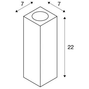 Kinkiety-do-salonu - nowoczesny kinkiet ścienny świecący góra dół theo g-d qpar51 biały max. 2x50w slv 