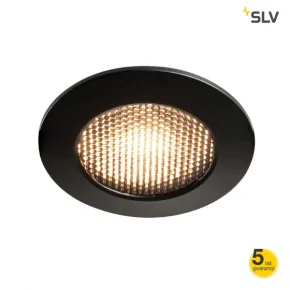 Oprawy-sufitowe - oprawa sufitowa wpuszczana darco led czarna 2700k slv 