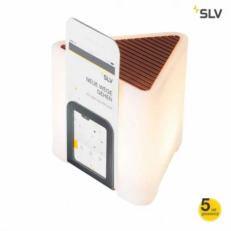 Lampki-biurkowe - przenośna lampa stołowa led biała 3000k 200lm 3,2w kenga 17 1000400 slv 