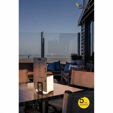 Lampki-biurkowe - przenośna lampa stołowa led biała 3000k 200lm 3,2w kenga 17 1000400 slv 