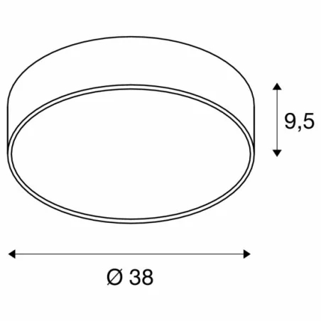 Plafony - plafon sufitowy i lampa wisząca w jednym ściemnialna czarna medo led 40 3000k-4000k triac d czarna slv 