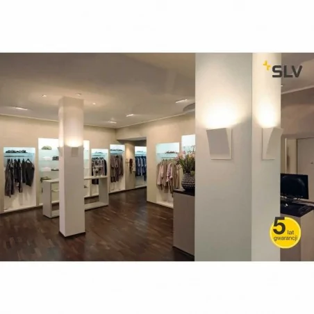 Kinkiety-ogrodowe - lampa ścienna led biała 10w 3000k ip44 910lm delwa wide led 1000340 slv 