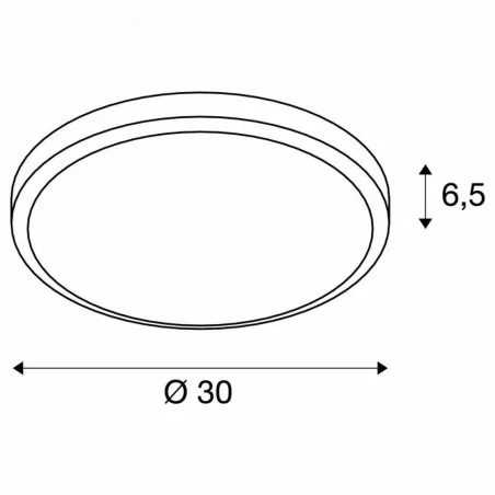 Plafony - okrągła plafoniera led antracytowa 22w 3000k ip44 1430lm ainos 229975 slv 