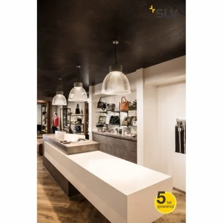 Lampy-sufitowe - wisząca lampa sufitowa srebrno-szara para multi dlmi 27w 4000k 2000lm slv 