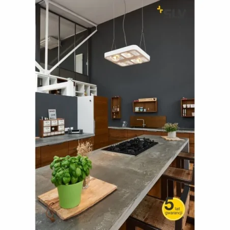 Lampy-sufitowe - wisząca lampa sufitowa z wymiennym źródłem światła aixlight r2 square led gu10 qpar111 spotline 