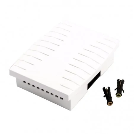 Gongi-elektryczne - gong dwutonowy biały dzwonek drzwiowy zamel turbo gns-931 