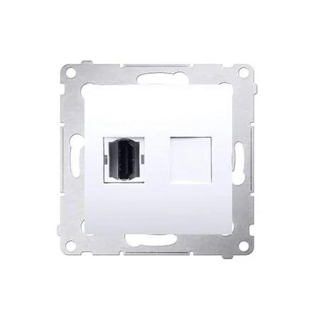 Gniazda-hdmi - białe gniazdo hdmi pojedyncze dghdmi.01/11 simon 54 kontakt-simon 