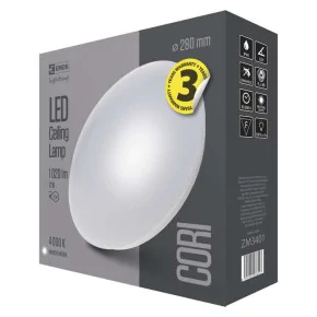 Plafony - oprawa led okrągła cori 12w ip44 neutralna biel emos - 1539034010 