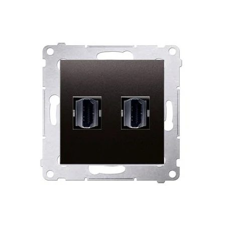 Gniazda-hdmi - podwójne gniazdo hdmi antracyt dghdmi2.01/48 simon 54 kontakt-simon 