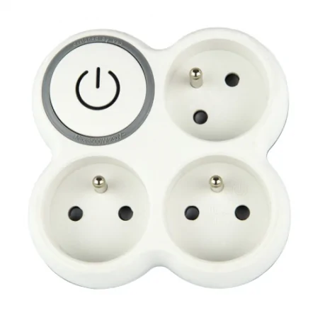 Rozgalezniki - rozgałęźnik 3x2p+z z wyłącznikiem or-ae-1378 orno 