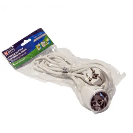 Przedluzacze-elektryczne - przedłużacz 1 gniazdo 3m biały p0113 emos - 1901010300 