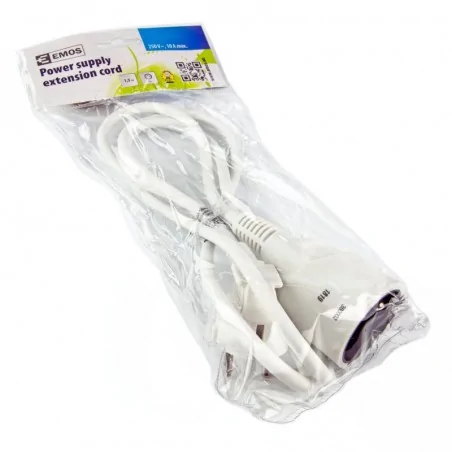 Przedluzacze-elektryczne - przedłużacz 1 gniazdo 1,5m biały p0111 emos - 1901010150 