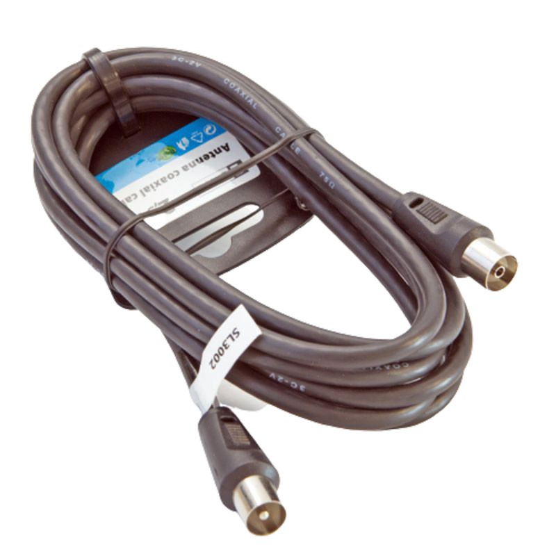 Kable-antenowe - przewód abonencki czarny 2,5m sl3002 emos firmy EMOS 