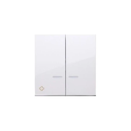 Klawisze - klawisz podwójny do mechanizmów sw6/2xlm sw7/2xm sw6p1m biały dkw9l/ab11 simon 54 kontakt-simon 