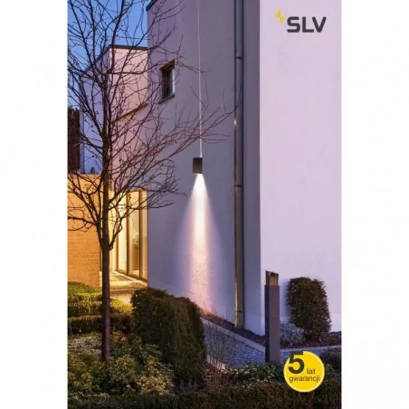 Kinkiety-ogrodowe - dekoracyjny kinkiet zewnętrzny led srebrno-szary big theo wall 3000k g-d w-h-d 13-29-13.5 cm slv 