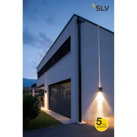 Kinkiety-ogrodowe - dekoracyjny kinkiet zewnętrzny led srebrno-szary big theo wall 3000k g-d w-h-d 13-29-13.5 cm slv 