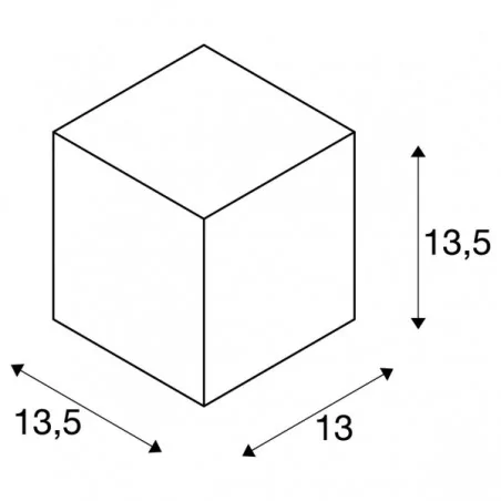 Kinkiety-ogrodowe - kinkiet zewnętrzny kostka led big theo wall out srebrnoszara es111 max 75w slv 