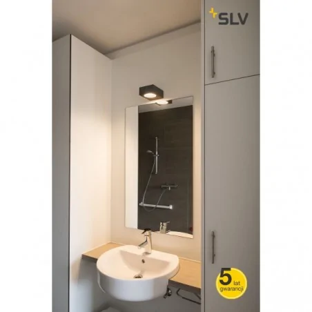 Kinkiety-zewnetrzne - kinkiet dekoracyjny quadrasyl wl 15 antracyt gx53 max 11w ip44 slv 